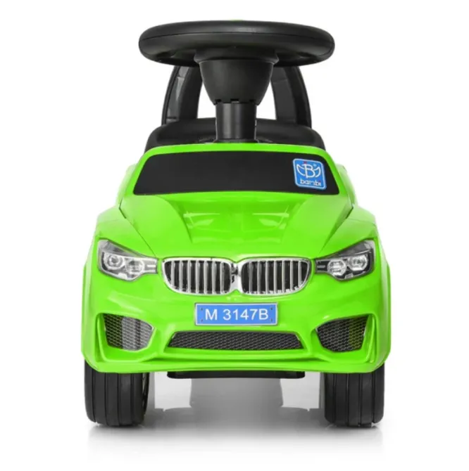 Каталка-толокар Audi звукові та світлові ефекти прогумовані колеса багажник під сидінням Зелений (M 3147B-5) Чернігів - фото 2