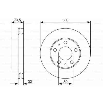 Гальмівний диск Bosch 0 986 479 315 Вінниця