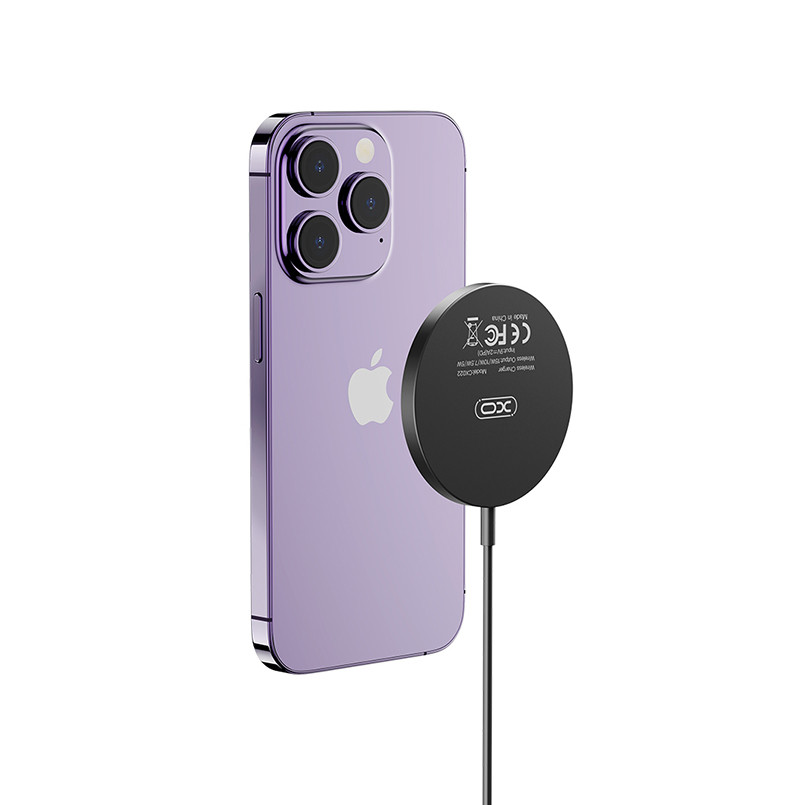 Бездротовий зарядний пристрій XO CX022 Magnetic Wireless Charger Type-C чорний Львів - фото 2