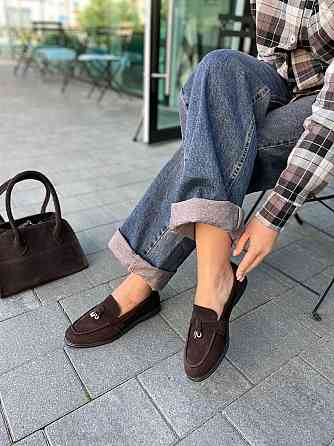 Mermaid Лофери жіночі Mermaid Б-1 шоколодні/чор.під (весна-осінь, замша натуральна) (6007) Коломия