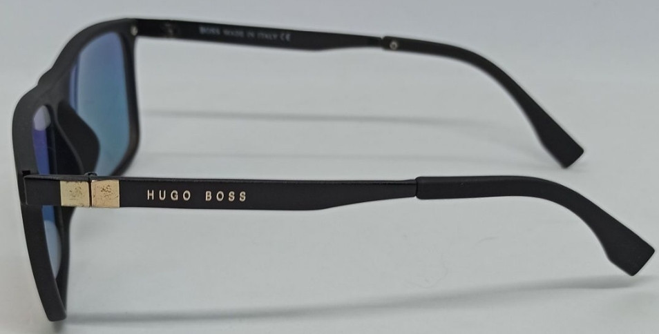 Брендовые очки мужские оранжевые зеркальные в черной матовой оправе. Киев - изображение 5