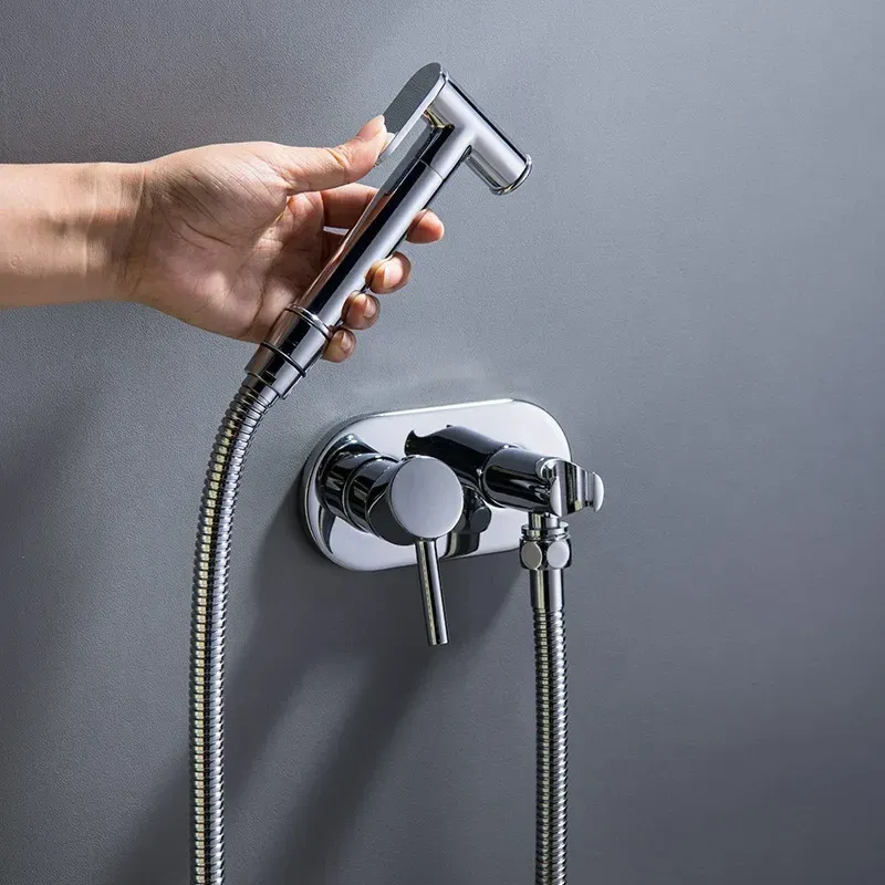 Змішувач для гігієнічного душу Zerix LR5398-5 вбудовуваний латунь/хром (LL1775) Чернівці - фото 4