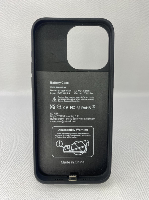 Б/у Чехол-аккумулятор HX60BA8 для iPhone 13 Pro Max/14 Plus/14 Pro Max 6,7″, PowerBank 8600 мА·ч, черный Киев - изображение 1