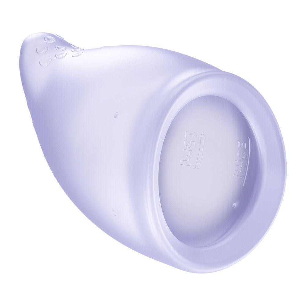 Менструальна чаша Fun Factory FUN CUP SIZE B Purple, багаторазова, діаметр 4,3 см, об’єм 30 мл Sex Aura Київ - фото 2