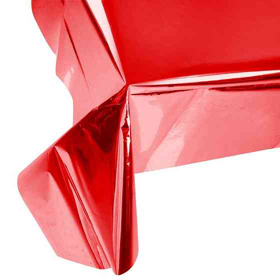 Скатерть клеенка из фольги 270 на 100 см красный Киев