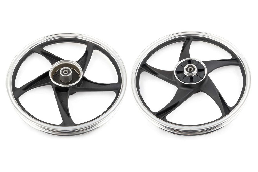 Диск колеса 1,6*17 (зад, барабан) (легкосплавний) мопед Актив ZY Мукачево - фото 1