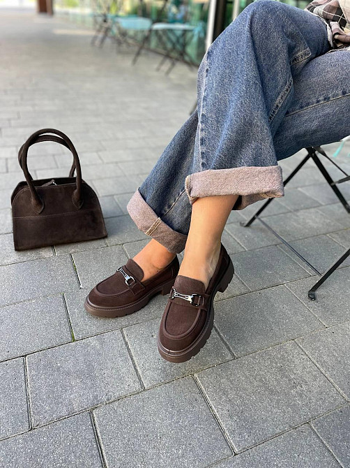 PLPS Туфлі жіночі PLPS R080-6 коричневі (весна-осінь, замша натуральна) (5999) Коломия - фото 3