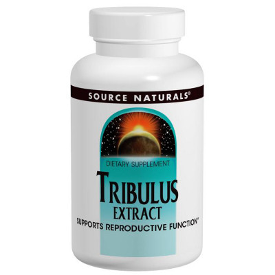 Травы Source Naturals Экстракт Трибулуса, 750 мг, 60 таблеток (SNS-01461) Винница - изображение 1