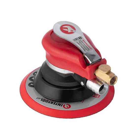 Шліфмашина пневматична ексцентрикова 150 мм, до 6,3 атм, 9000 об/хв, 340 л/хв INTERTOOL PT-1007 Київ