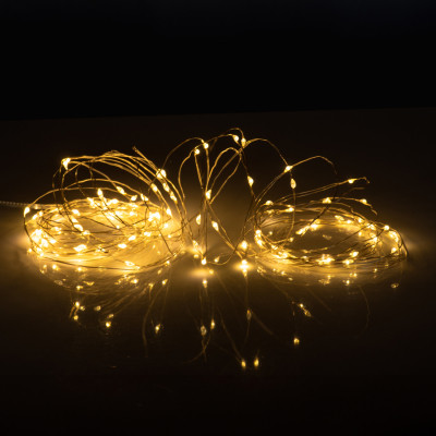 Гірлянда YES! Fun Нитка на мідному дроті 100 LED Тепло-біла 10 м Статична USB (975035) Вінниця - фото 3