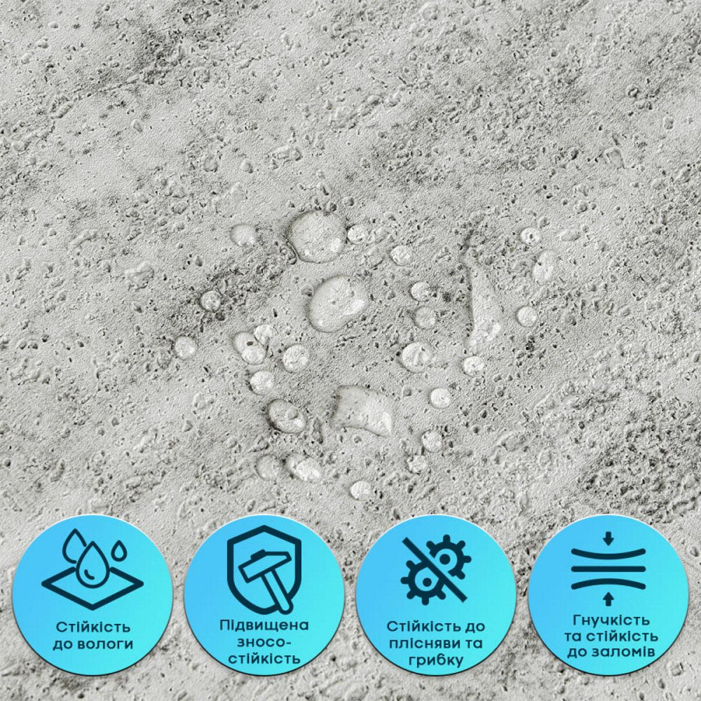 Самоклеящаяся гибкая штукатурка в рулоне 600х3000х2,5мм Тёмный гранит SW-00002993 Киев - изображение 4