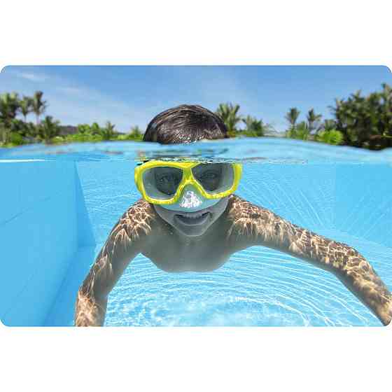 Маска для плавания Bestway 22039 красно-желтая Киев