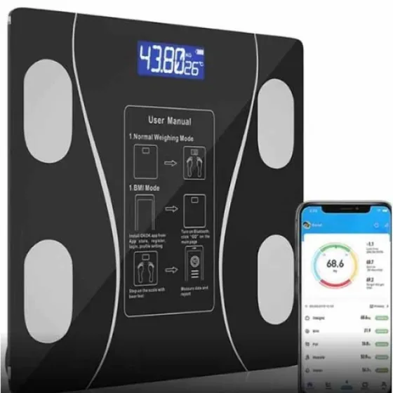 Настільні ваги Sokany SK-19019 з платформою з металу та скла, до 180 кг з точністю 100 г Одеса
