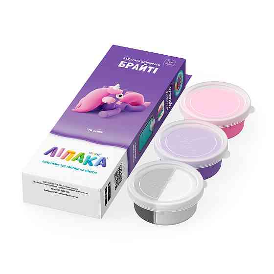 Набір пластиліну, що самостійно твердіє, Ліпака - Брайті Дніпро