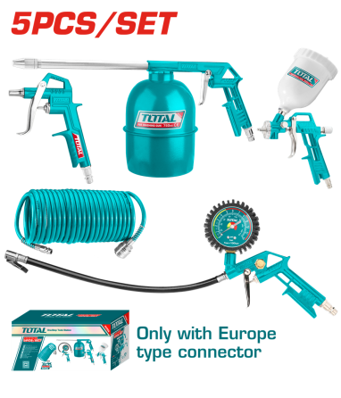Набір пневмоінструментів TOTAL TATK053, 5 предметів (7090217) Київ