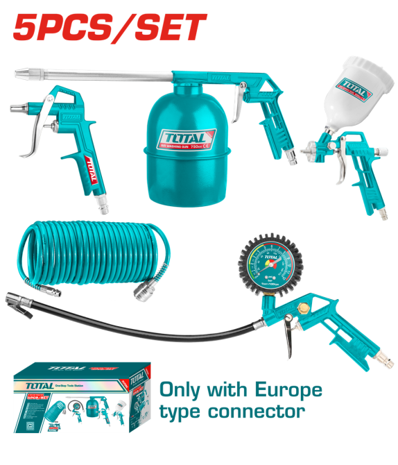 Набор пневмоинструментов TOTAL TATK053, 5 предметов (7090217) Киев - изображение 1