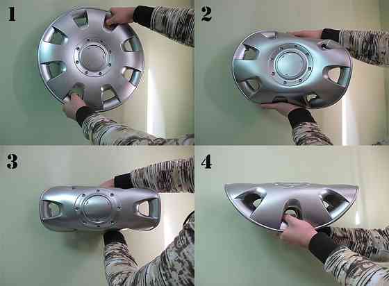 Автомобильные модельные колпаки R15 Daewoo 331 4шт, SJS, серебряные Киев