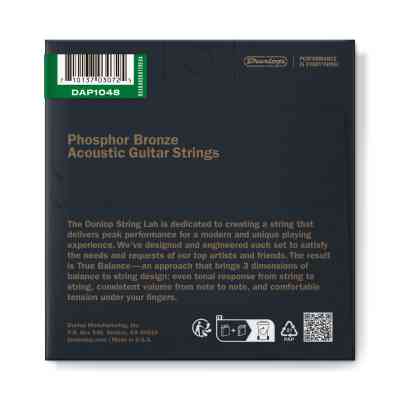 Струны для гитары Jim Dunlop Phosphor Bronze Acoustic Guitar Strings (10-48) (DAP1048) Винница