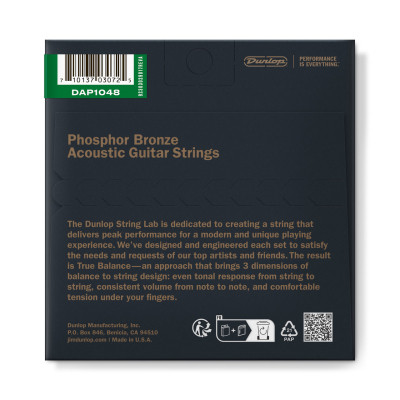Струны для гитары Jim Dunlop Phosphor Bronze Acoustic Guitar Strings (10-48) (DAP1048) Винница - изображение 2