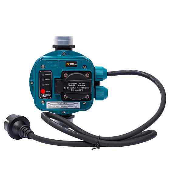 Контролер тиску електронний 1.1кВт Ø1"+розетка AQUATICA (779556) Рівне