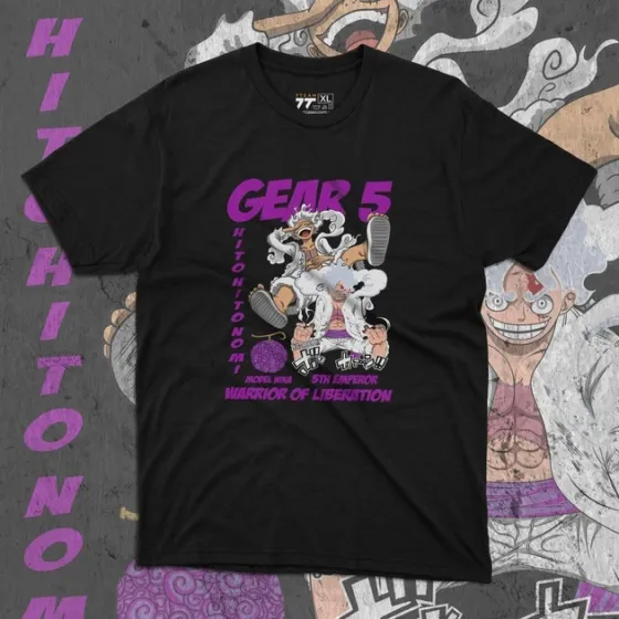 Футболка для підлітка хлопчика з принтом Ван Пис Luffy Gear 5 Розмір 160 Anime10212 Дніпро