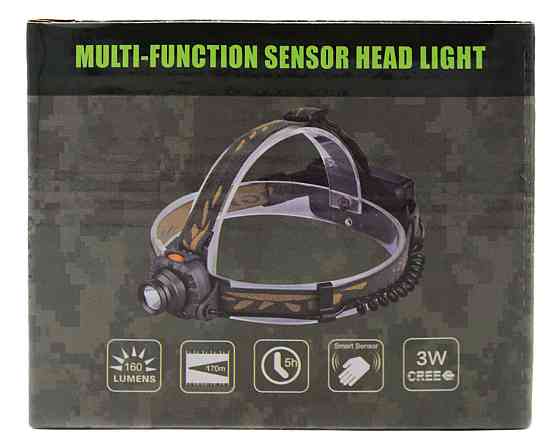 Налобный фонарь Bailong BL-6616-1505 Аккумулятор, T6, бесконтактное  включение, 4822 Днепр