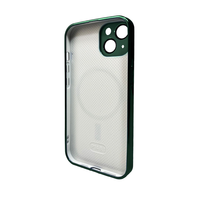 Чохол для смартфона AG Glass Sapphire Frame MagSafe Logo for Apple iPhone 14 Cangling Green Київ - фото 2