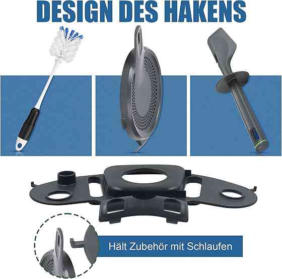 Держатель-органайзер Thermomix TM6 J-SK269DE черный для крышки лопатки мешалок щетки многофункциональная Киев