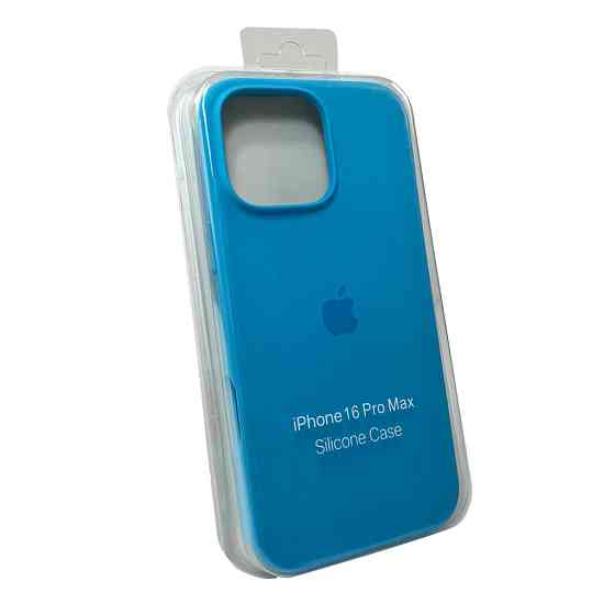 Чехол для iPhone 16 Pro, силиконовый, Surf Blue Киев