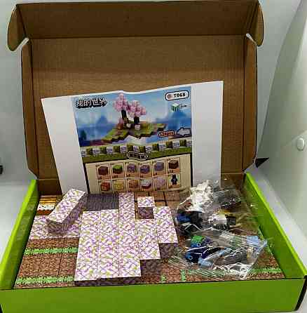 128шт+6шт Магнітний конструктор Minecraft майнкрафт на магнітах Київ