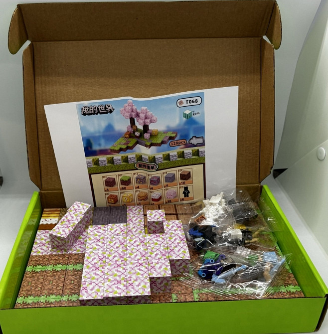 128шт+6шт Магнітний конструктор Minecraft майнкрафт на магнітах Київ - фото 1