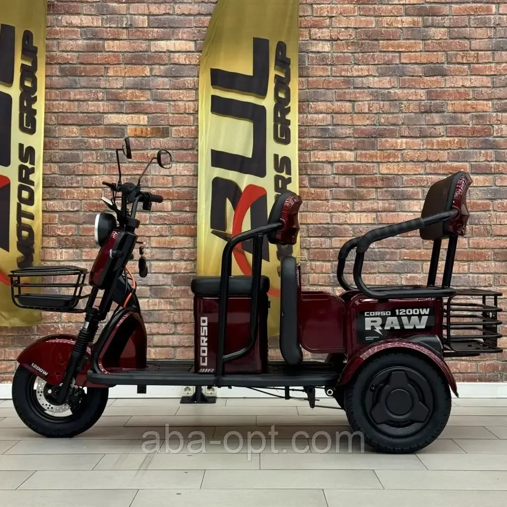 Електротрайк CORSO RAW-4 VAGON 1200W-72V-23Ah Шини: 3.00-10"купити дешево Україна Одеса - фото 9