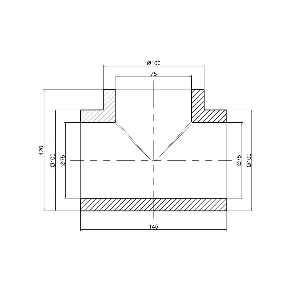 Тройник PPR Thermo Alliance 75 Київ - фото 2