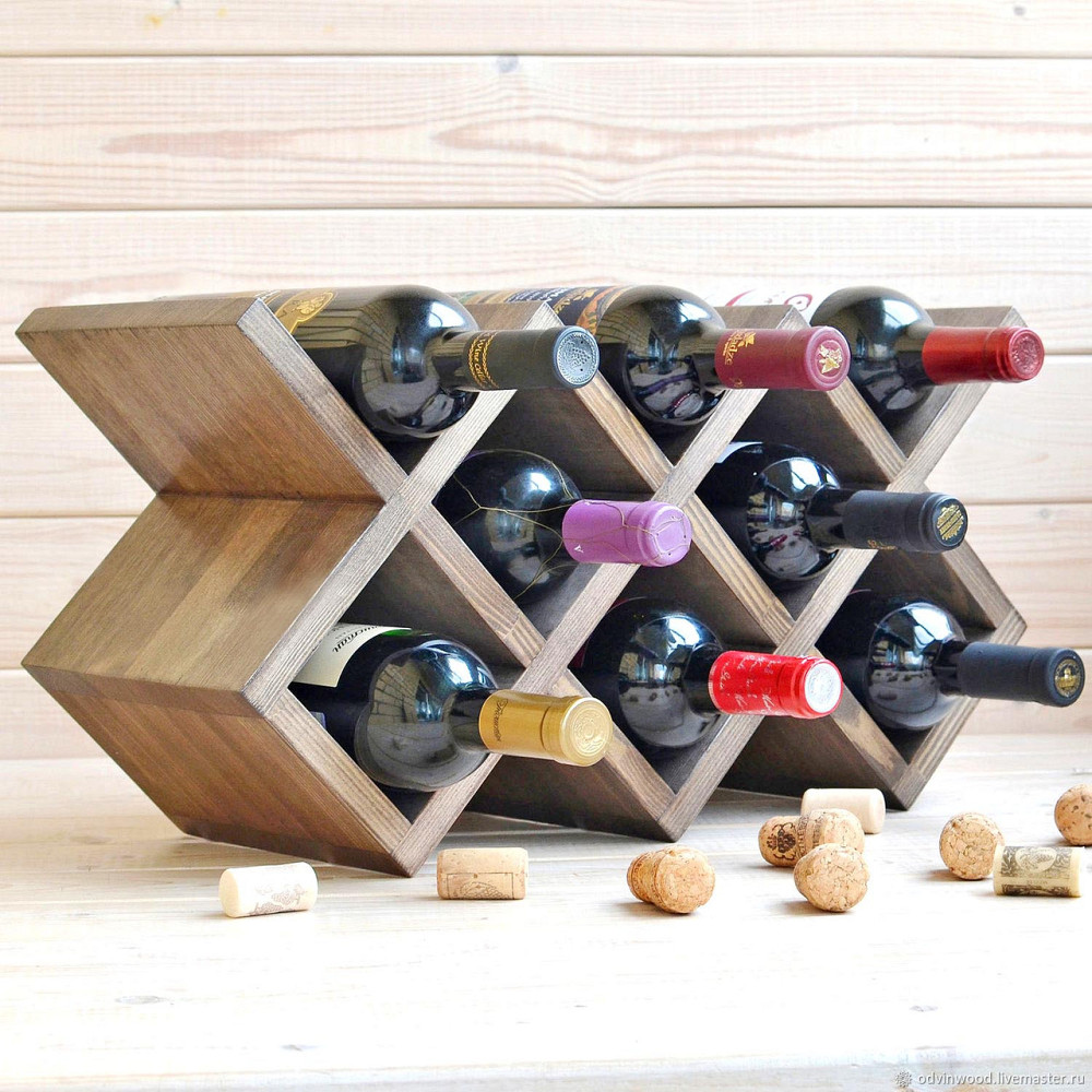 Настольная винная полка 