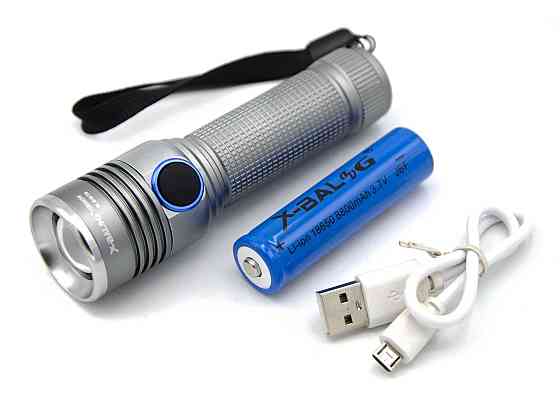 Ручний ліхтар Police RB229, R842, 18650, T6, Zoom, ЗУ microUSB Дніпро