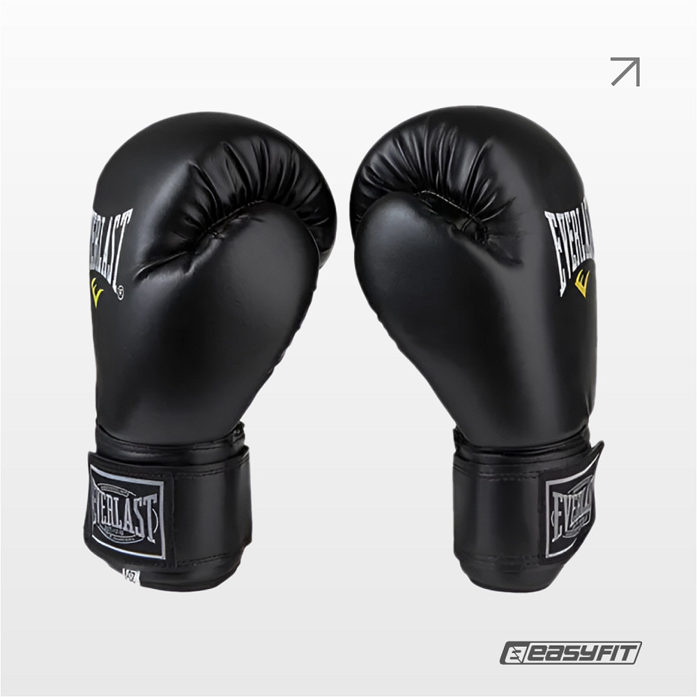 Боксерські рукавички Everlast 14 унцій (14 oz) чорні Коломия - фото 2