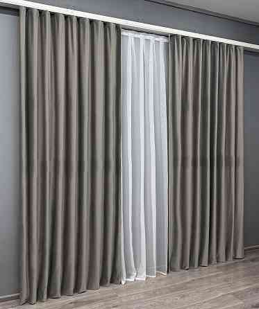 Комплект готовых штор VR-Textil Бархат № 1766ш Сатин 150х270 см 2 шт (33-0952) Киев