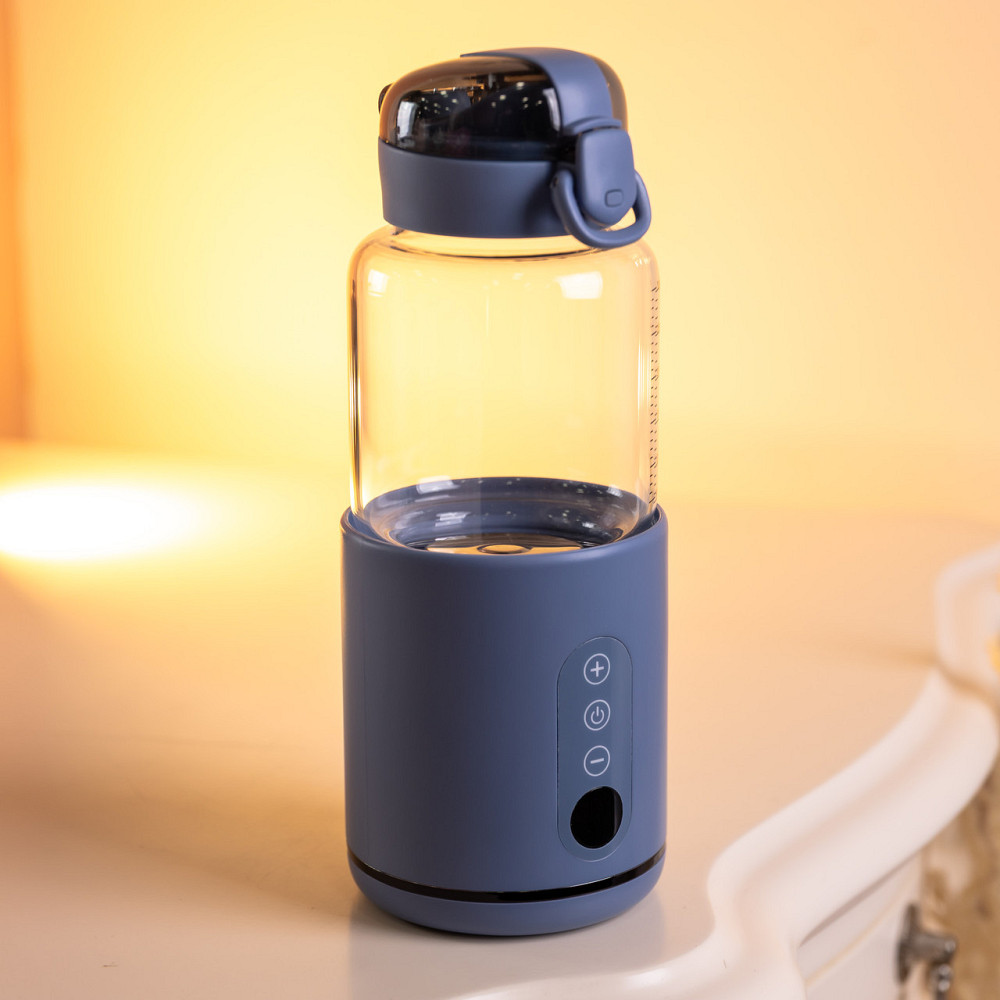 Бутылка с подогревом для детского питания и напитков 300 мл с аккумулятором подогреватель термос для детского питания Синий HW01BL Киев - изображение 9