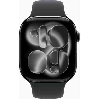 Смарт-часы Apple Watch Series 11 GPS 46mm Jet Black Aluminium Case with Black Sport Band - M/L (MEUX4RK/A) Винница