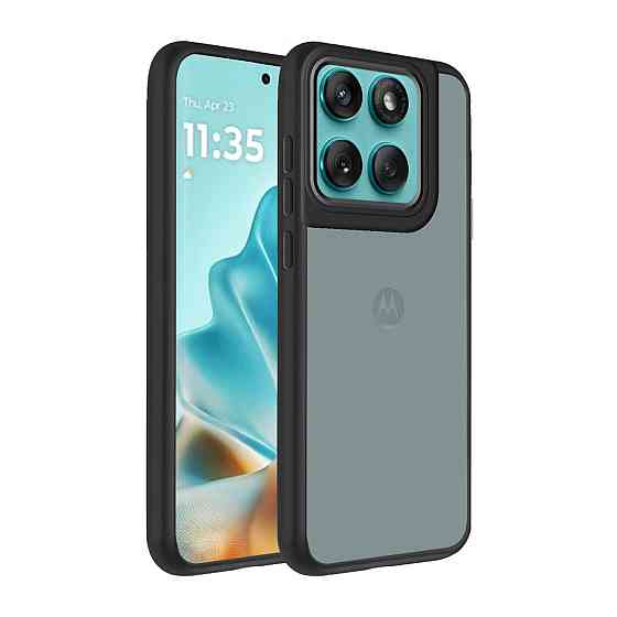 Motorola Moto G86 Чехол матовый TPU+PC (черный) Одесса