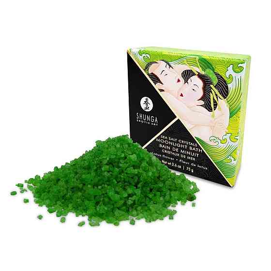 Соль для ванны Shunga Moonlight Bath – Lotus Flower (75 г), соль Мертвого моря, аромамасла Sex Aura Киев