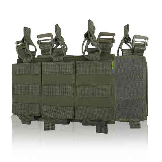 Зʼємна передня панель до плитоноски з підсумками під 3 магазини хакі Київ