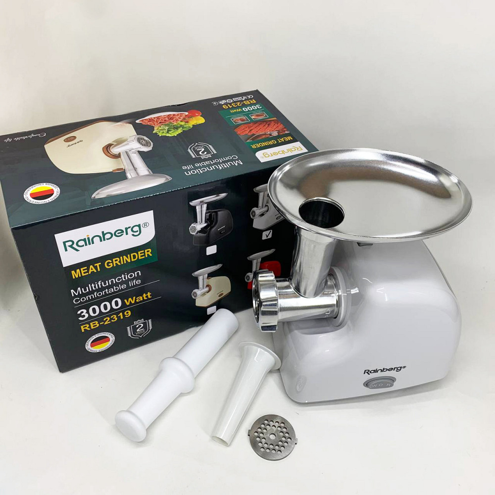 Електрична м'ясорубка з насадкою-кеббе, М'ясорубка з функцією овочерізки 'ясорубки для кафе NA-99 Львів - фото 5