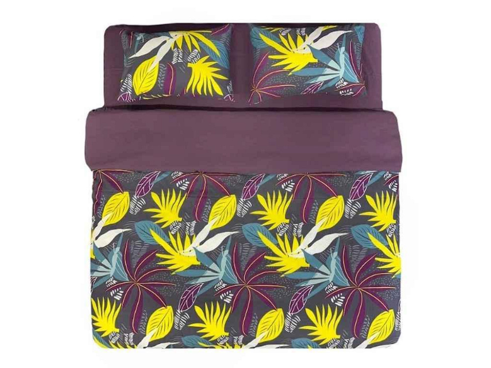 Комплект постельного белья 2-х сп Printed 10007-7 80г/м2 CLOSED 18-1411 Plum Wine микрофибра ТМ ARCLOUD Киев - изображение 1