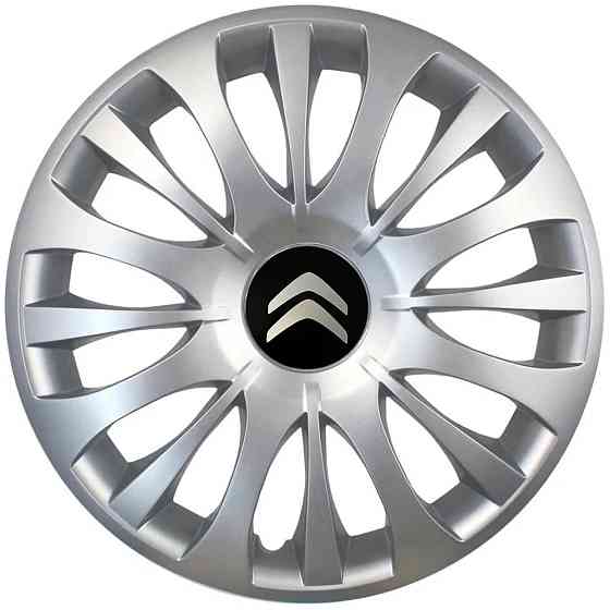 Автомобильные модельные колпаки R15 Citroen 329 4шт, SJS, серебряные Киев