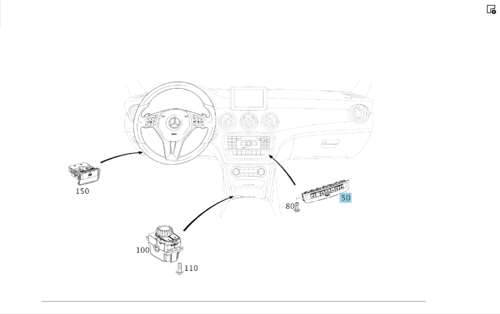 Mercedes-Benz  A2469055702 9107 Блок кнопок підігріву сидінь, аварійної зупинки, перемикання режимів роботи АКП CLA C117 GLA X156 W176 B-class Одеса - фото 2