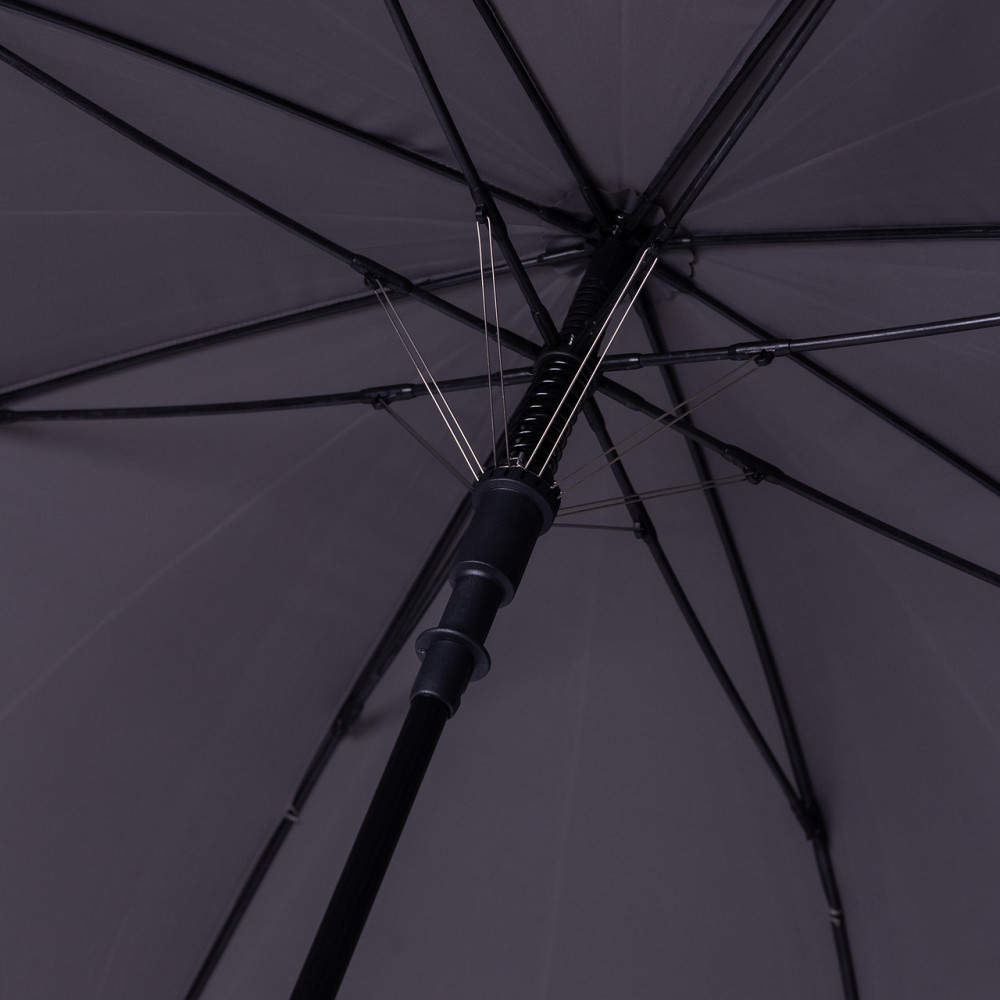 Класична парасолька-тростина напівавтомат з поліестеру 8 спиць діаметр 124 см Сірий HP-23-6G Коломыя - изображение 6