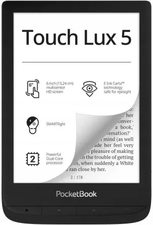 Графический планшет PocketBook Touch Lux 5 Czarny (PB628-P-WW) Киев