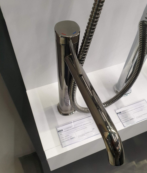 Змішувач для умивальника високий Imprese BRENTA графіт глянцевий ZMK091908011 Київ - фото 3