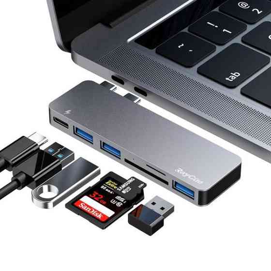 Адаптер Raycue DC6 USB C для MacBook Pro/Air M Луцк